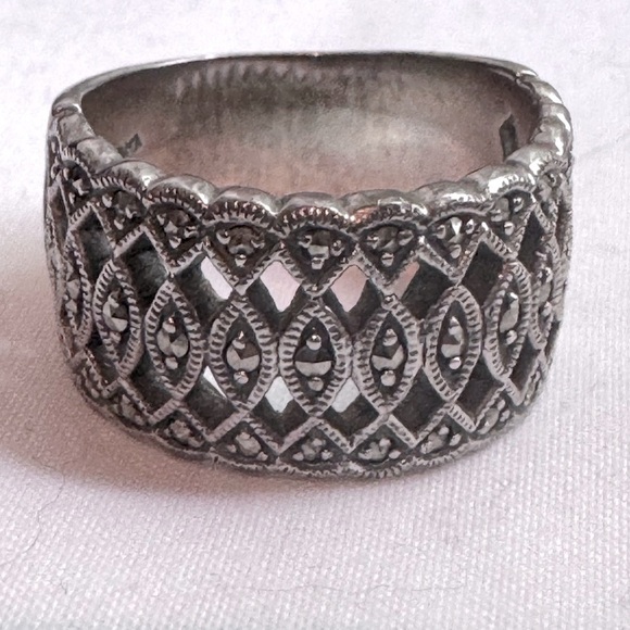 💍 Stunning Vintage Boho Chic Weaved .925 Sterling Silver Weaved Celtic Ring - Picture 10 of 16